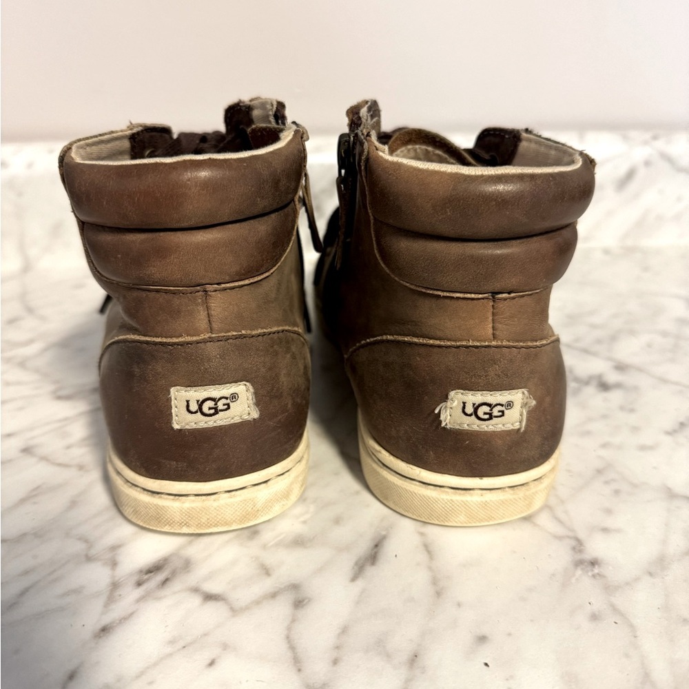 UGG Women’s Gradie Trainer Brown High-Top Sneakers Size 7.5 - Picture 6 of 10